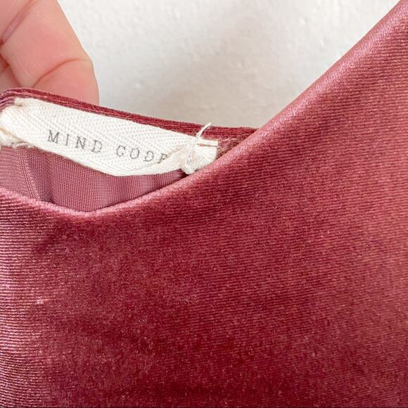 Mind Code Mauve Velour Spaghetti Strap Mini Dress Size Medium - Picture 8 of 12